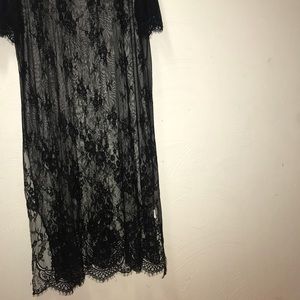 Lace see through dress